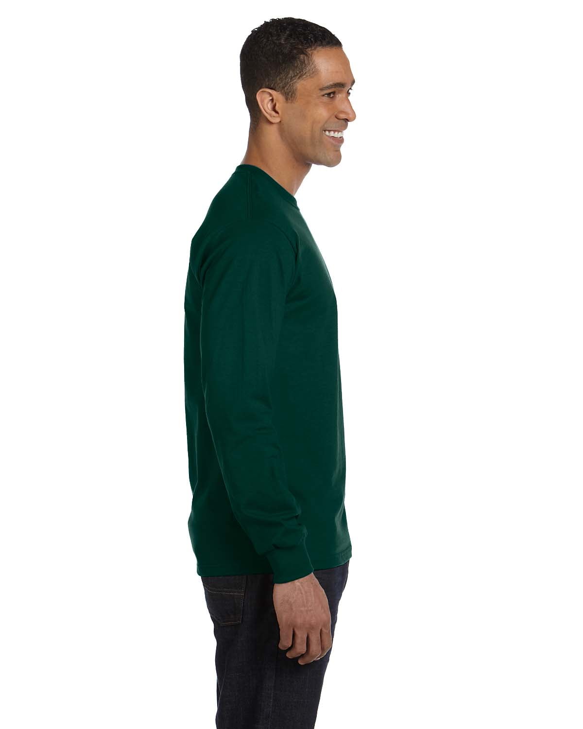 Mens DryBlend 5.6 oz 50/50 Long-Sleeve T-Shirt 2 Pack
