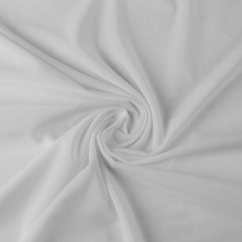 FREE SHIPPING!!! White Solid Venezia Polyester Spandex Stretch Fabric