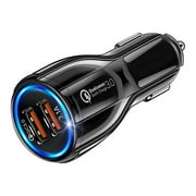 Thinsony Charger QC 3.0 Fast Charging Adapter DC 5V 3.1A Dual USB Ports Car Charger for For Car Charger No.01 1Set