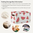 thumbnail image 6 of Watermelons Storage Basket, Durable Canvas Organizer With Handles Large Collapsible Storage Bins Boxes for Home Office - 1 Pack Home Decor, 6 of 7