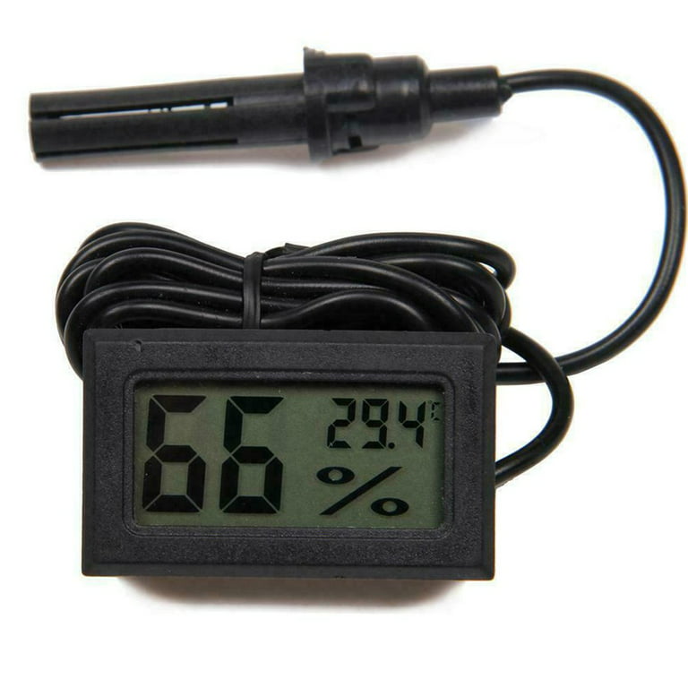 Herchr Digital Thermometer, Mini Hygrometer Temperature Humidity Meter Probe Sensor Digital LCD Thermometer, Thermometer Hygrometer