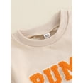 thumbnail image 6 of FEORJGP Toddler Boys Girls Halloween Rompers 0 3M 6M 12M 18M Infant Baby Long Sleeve Sweatshirt Jumpsuits Pumpkin Letter Embroidery Round Neck Bodysuiy Girl Fashion Cute Comfy Casual Clothes, 6 of 9