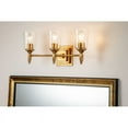 thumbnail image 3 of Lucas McKearn Vetiver 3-light Acorn-shaped Bath Vanity Light in Gold Leaf, 3 of 3