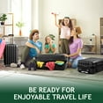 thumbnail image 3 of Zimtown 3 Piece Nested Spinner Suitcase Luggage Set With TSA Lock Black, 3 of 13