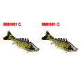 thumbnail image 1 of Soidarity Señuelo de pesca de 10 cm Crankbait cebo de natación de 7 segmentos cebo de pesca de simulación con anzuelo, C C 2piezas Soidarity CBP141631, 1 of 1
