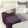 thumbnail image 3 of Majestic Home Goods Charlie Indoor Ottoman Pouf Cube, 3 of 6