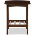 thumbnail image 5 of Pemberly Row Ensemble de 2 Tables d'Appoint Contemporaines en Noyer Foncé, 5 of 5