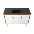thumbnail image 2 of Modway Energize 48" MDF and Particleboard Bathroom Vanity - Cherry/White/Black, 2 of 4