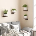 thumbnail image 3 of 4-Pack Small Floating Shelves for Wall, Wood Shelf 5 Inch Display Ledges Room Decor, Mini with 2 Types of Installation, 3 of 10