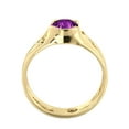 thumbnail image 7 of 1 CT Amethyst Ring 14K Yellow Gold Unique Solitaire Designer, 7 of 7