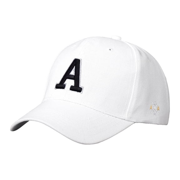 Mens Baseball Cap Letter A 3d Embroidery Solid Black Classic Design Adjustable Casual Sports Caps