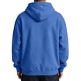 thumbnail image 7 of UDAUDU Men's Fleece Hoodie Long Sleeve Hooded Sweatshirt Casual Basic Fall Winter Drawstring Pullover Hoodie With Pocket Royal Blue M, 7 of 7
