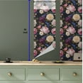 thumbnail image 5 of Ambesonne Roses Peel & Stick Wallpaper for Home, Colorful Romantic Blossoms, 13"x36", Fawn and Multicolor, 5 of 5