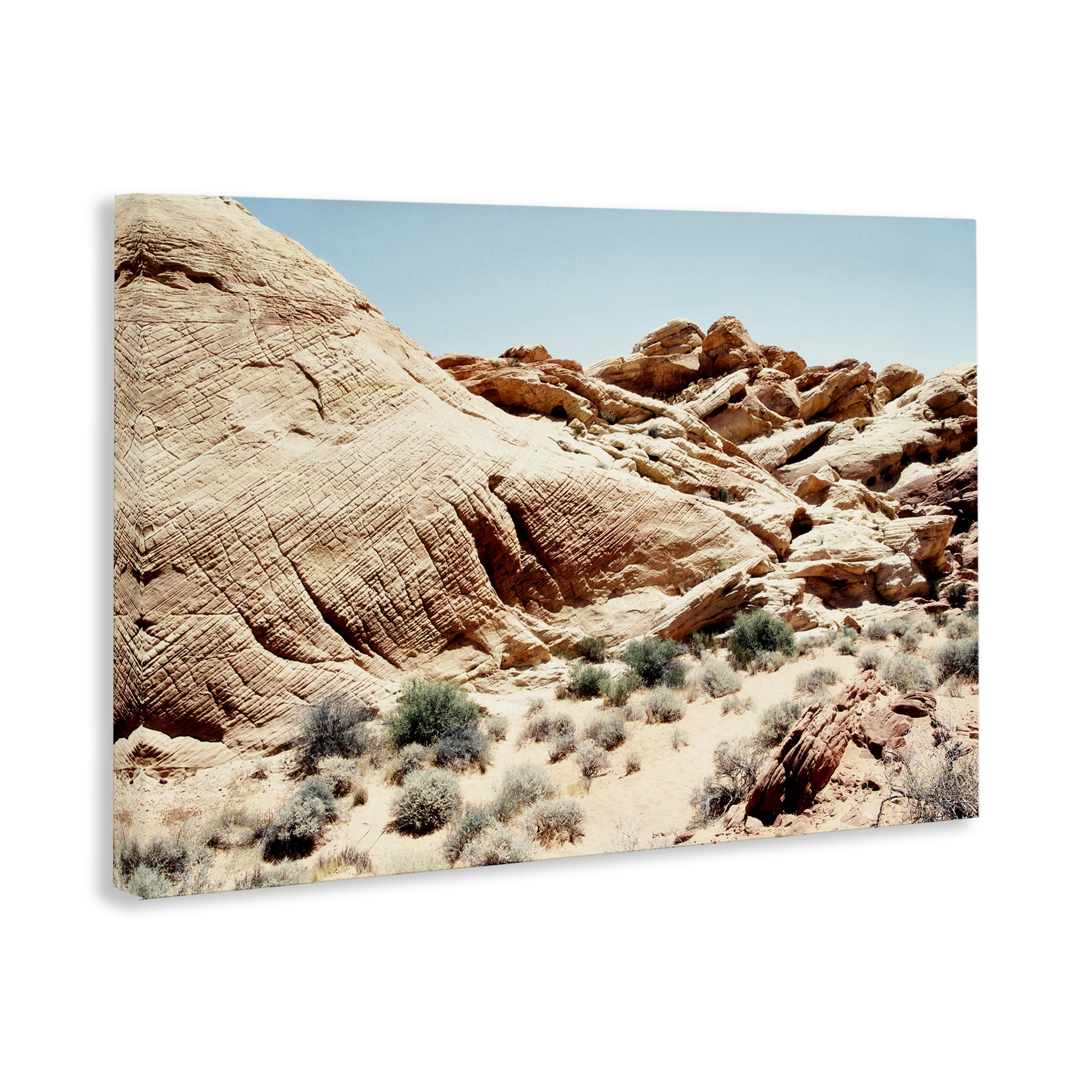 Stupell Industries Arid Desert Scenery Landscape & Nature Photography Wrapped Canvas Art Print Wall Art, 36 x 24