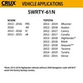 thumbnail image 5 of Crux Radio Remplacement W-swc & Oe Rétention Rvc pour Véhicules Toyota 2012-up, 5 of 5