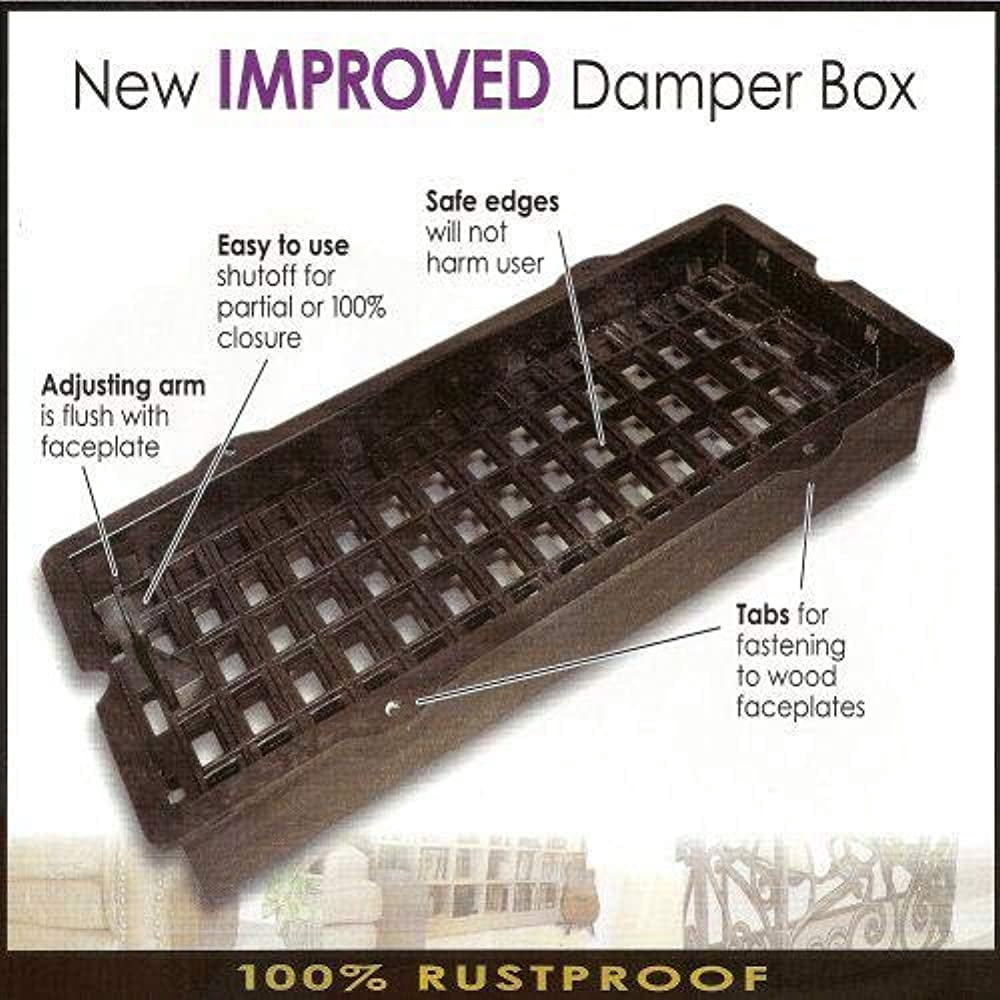 Decor Grates SPH408-A Floor Register, 4x8, Antique Brass