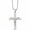 Silver, variant on Titanium Polished Cross 24In Necklace (24 X 37.9) Made In China tbn154-24