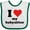 White and Green, variant on Inktastic I Heart My Babysitter Boys or Girls Baby Bib