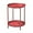 2-tier, Red, variant on Wubio Outdoor Side Table, 2-Tier Metal Round End Table, Black