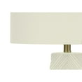 thumbnail image 7 of Lighting, 29"H, Table Lamp, White Ceramic, Ivory / Cream Shade, Contemporary, 7 of 7