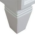 thumbnail image 5 of Trento 43" Solid Wood Vanity with Right Rectangle Sink in White/Gray, 5 of 14
