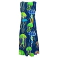 thumbnail image 4 of Giftesty Summer Dresses for Women Womens Fashion Holiday Summer Casual Printing Sleeveless Party Beach Loose Dress, 4 of 5
