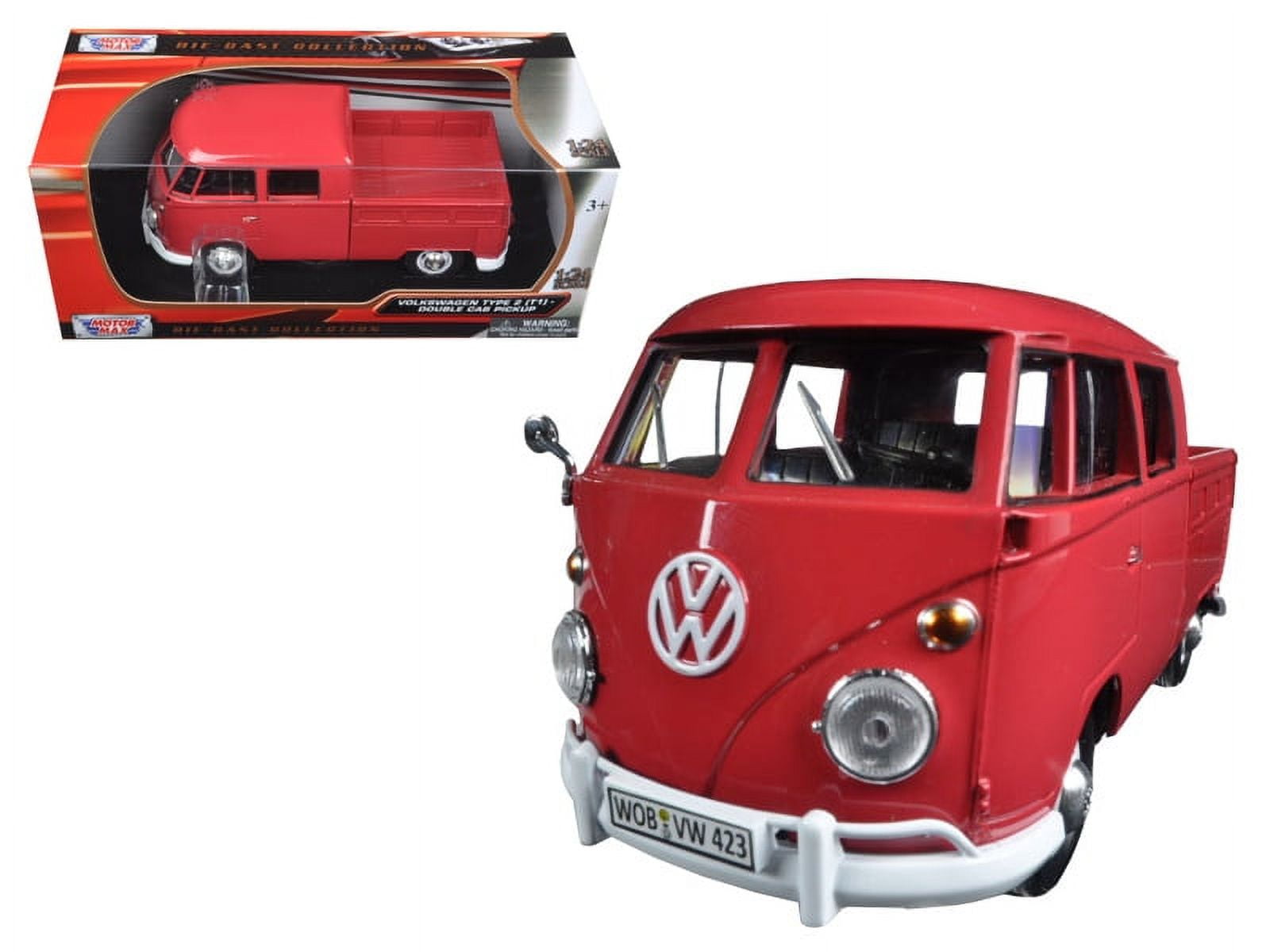 Volkswagen T1 (Type 2) Pick Up Gulf Livery Blauw/Oranje/Wit 1-24 Motormax - Sc