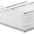 thumbnail image 3 of YBM Home Silver Mesh Drawer Organizer Tray for Home and Office 6 in. L x 3 in. W x 2 in. H  Silver, 3 of 11
