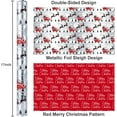 thumbnail image 3 of HOMERAL Christmas Wrapping Paper Roll - Silver Gift Wrap with Santa Claus, Snowflake, Elk, Christmas Tree, House - Perfect for Christmas - 17 Inch X 33 Feet, 3 of 6