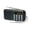 1pcs Black, variant on Hand Crank Solar Emergency Radio, Portable AM FM SW Radio With LED Flashlight, USB Rechargeable MP3 Player Built-in Speaker, Outdoor Survival Weather Radio With Built-in Battery,1pcs Black