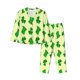 thumbnail image 1 of Fotbe St. Patrick's Day Conjunto de Pijama de Manga Larga para Mujer con Estampado, Ropa de Dormir de 2 Piezas, Conjunto de Casa Suave y Cómodo con Bolsillos-XX-Large, 1 of 7