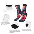 thumbnail image 3 of Fuzoiu Skull With Roses And Sunglasses Print Kids Socks For Boys Girls,Grip Crew Socks with Non Slip,Lightweight Stretch Crew Socks,Toddlers Crew Boot Socks, 3 of 5