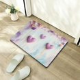 thumbnail image 5 of ZFLMY Hearts Flowers Pastel Diatom Mud Mats Non-Slip Home Rug 24x16in, 5 of 5