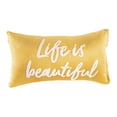 thumbnail image 1 of FUNDA DE COJÍN AMARELO VIANNEY Amarelo;Rectangular;Funda de cojín, 1 of 2
