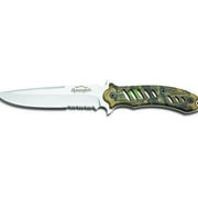 Remington Sportsman Serrated Knife, Fixed Stainless Steel Blade with Mossy Oak Obsession Handle