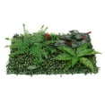 thumbnail image 2 of Paneles de flores de bayas de plantas de césped verde artificial Paneles Follaje de fiesta de boda Verde B, 2 of 9