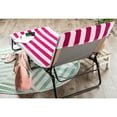 thumbnail image 3 of Pink Stripe Lounge Chair Beach Towel With Top Fitted Pocket 26x82, 3 of 5