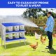 thumbnail image 3 of QinaQin Caja nido para gallinas de 6, 8 o 10 compartimentos con patas de soporte, diseño fácil de limpiar e instalar para proteger huevos, 3 of 7