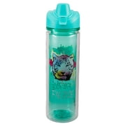 COOL GEAR 2-Pack 20 oz Essence Chugger Water Bottle with Wide Mouth & Flip Cap Design - Unicorn/Leaves
