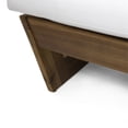 thumbnail image 3 of Home Square 2 Piece Outdoor Acacia Wood Loveseat Set in Teak and White, 3 of 11