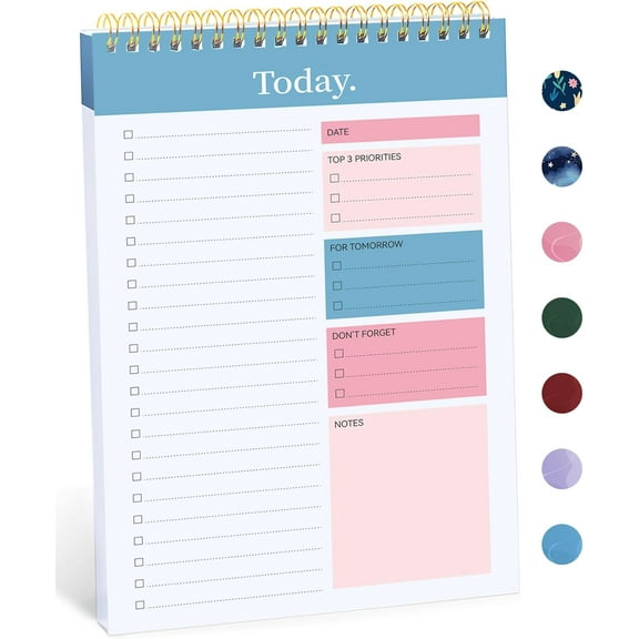 ZJQYDS To Do List Pad - To Do List Notebook for Work with 52 Sheets, Undated Daily Planner Perfect for Daily Tasks and Goal Setting, To Do List Notepad Suitable for Office, Home and School-Early Dawn