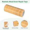thumbnail image 2 of Uxcell 2-Roll Wood Grain Repair Tape, 5.9inch x 15ft Self-Adhesive Wood Floor Tape, Realistic Textured Repair [Golden Camel], 2 of 7
