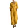 thumbnail image 2 of purcolt Womens Half Sleeve Wide Leg Jumpsuits Elegant V-Neck Business Office Jumpsuit Waist Cinch Dressy Casual Rompers (Available in Plus Size), 2 of 6