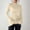 Beige, variant on EchfiProm Womens Tops Slim Fit Bell Sleeve Pullover Trendy Long Sleeve Crew Neck Undershirts for Ladies Beige