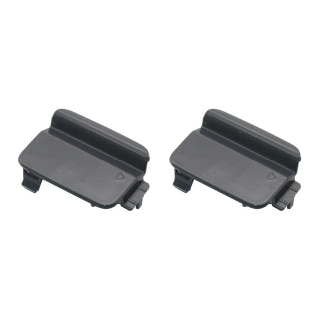 Decodeary X5 00-06 Black Rear Bumper Cover Tow Mount Bar Trim for Hole For E60 2Set