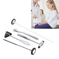 thumbnail image 3 of Neurological Hammer Set,  Hammer Set 5PCS Ergonomic Handle Multifunctional Silver  for Nervous System Exam, 3 of 8