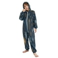 thumbnail image 5 of Soft Big Kids Onesie Pajamas Cozy Loose-Fit Jumpsuits for kids with Pockets for Christmas Lounge & Play Golden Pine Needles, 5 of 8