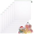 thumbnail image 1 of Juego de 8 bolsas reutilizables para frutas y verduras de 35x30 cm – Bolsas de malla de nailon con cordón, duraderas y ecológicas – Para la compra y el almacenamiento de alimentos., 1 of 7
