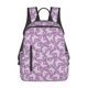thumbnail image 1 of Disketp Purple Butterflies Floral Mochila Ligera e Impermeable, Mochila de Día Resistente para Viajes, Senderismo y Uso Diario para Hombre y Mujer, 1 of 7