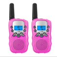 thumbnail image 1 of Walkie Talkies de 2 piezas para niños, Radio electrónica portátil de 0,5 W, interfono de voz con pantalla LCD para exteriores, juguete para regalo de cumpleaños, 1 of 4